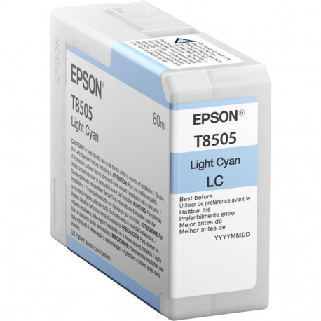 Epson ink cartridge light cyan T 850 80 ml               T 8505