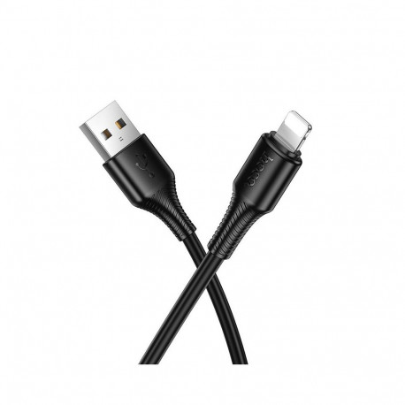 Cable USB A to Lightning Hoco 2,4A 1 m X120 black