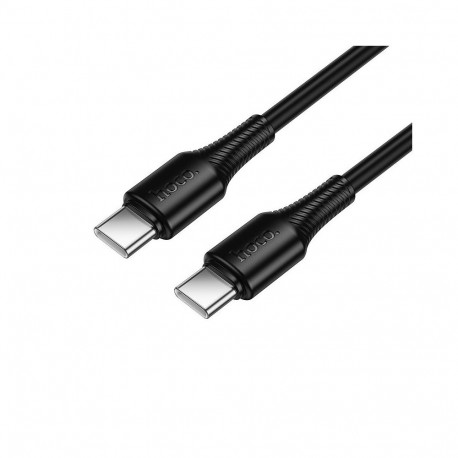 Cable USB C to USB C Hoco 3A 60W 1 m X120 black