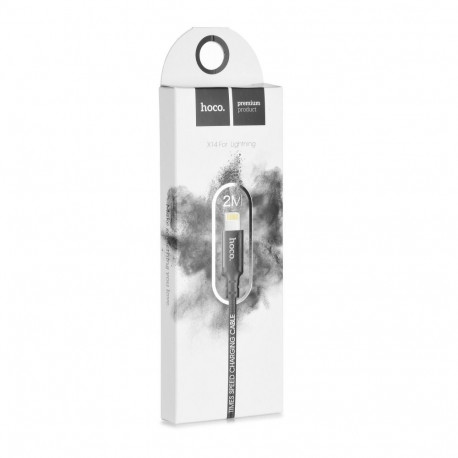 Cable USB A to Lightning Hoco 2A 2 m X14 black