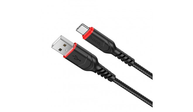 Cable USB A to USB C Hoco QC 3A 1 m X59 black