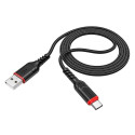 Cable USB A to USB C Hoco QC 3A 1 m X59 black