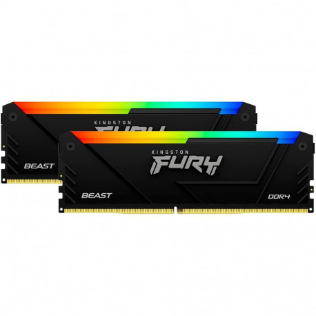 Kingston FURY DDR4 - 32GB - 3200 - CL - 16 (2x 16 GB) dual kit, RAM (black, KF432C16BB12AK2/32, Beas