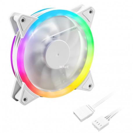 SHARK ventilaator Blades PWM RGB 120mm, valge