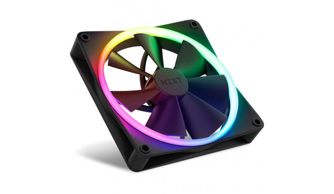 NZXT F140 RGB DUO Twin 140x140x25, case fan (black, pack of 2, incl. RGB controller)