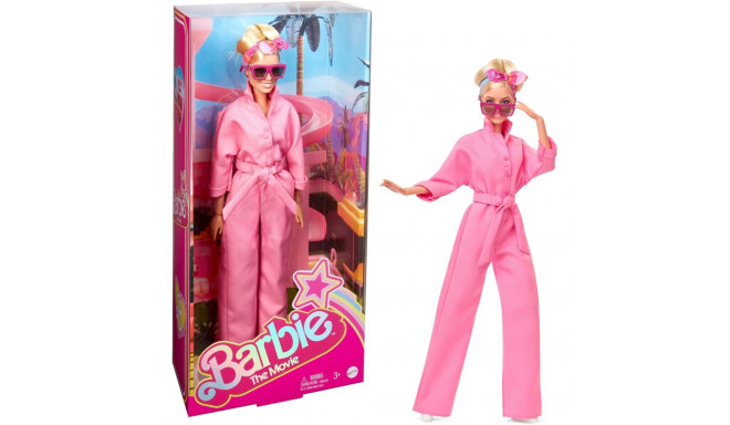 Mattel Barbie The Movie - Margot Robbie as Barbie: doll in a pink jumpsuit