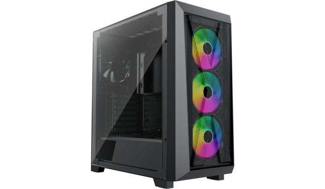 Xilence XILENT X X912.ARGB, tower case (black, tempered glass)