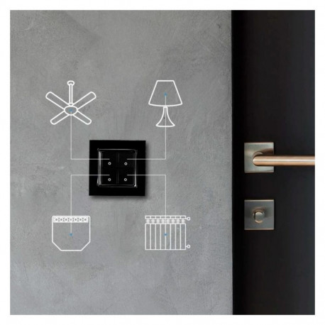 Wall Switch 4 (schwarz)