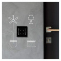 Shelly Wall Switch 4, push button (black)