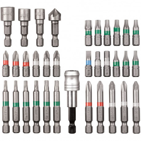 bitikomplekt 34-osaline 1/4" S-Boxis