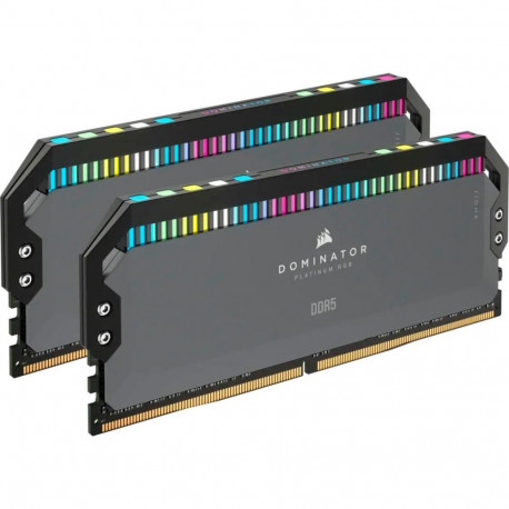 Corsair DDR5 - 64GB -  6000 - CL - 30 (2x 32 GB) dual kit, RAM (grey, CMT64GX5M2B6000Z30, Dominator