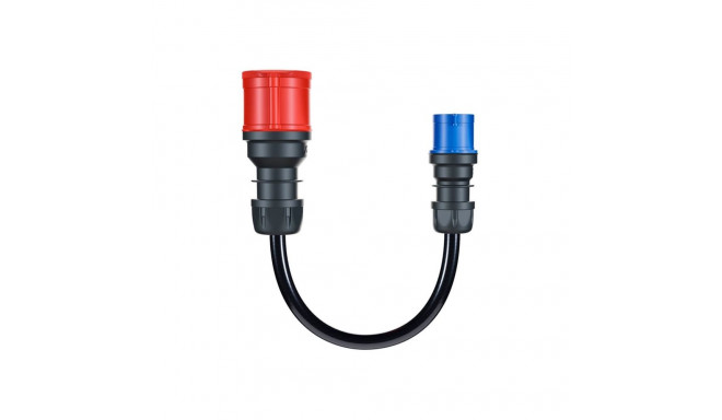 Adapter für Gemini flex 22 kW, CEE rot Drehstrom 32A > CEE blau 16A (schwarz, 30cm)