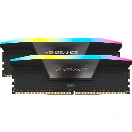 DIMM 32 GB DDR5-6000 (2x 16 GB) Dual-Kit (schwarz, CMH32GX5M2E6000C36, Vengeance RGB, INTEL XMP)