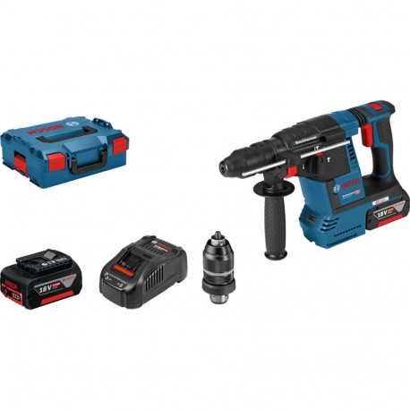 Aku löökvasar GBH 18V-26 F Professional 2x ProCORE18V 8,0Ah aku L-BOXX, sinine/must
