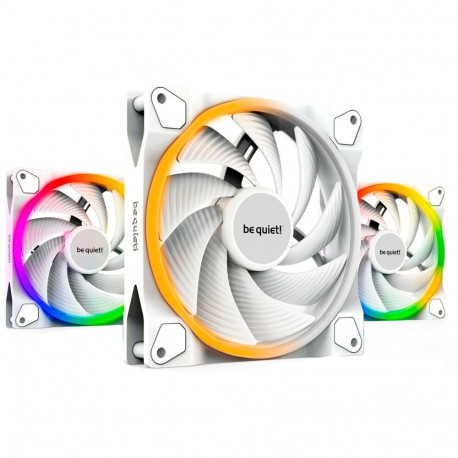 be quiet! Light Wings White 140mm PWM high-speed triple pack, case fan (white, pack of 3, incl. ARGB