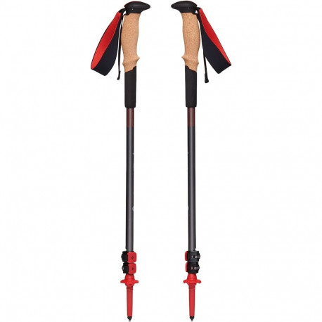 Black Diamond trekking poles Pursuit Shock S/M, fitness device (grey/red, 1 pair, 110-125 cm)