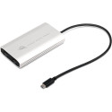 OWC Adapter Thunderbolt 3 > Dual HDMI 4K (silver/black, 26cm, with DisplayLink)