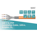 Digitus Professional Cat7 S/FTP installation cable simplex, Dca (orange, 100 meter roll)