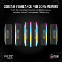Corsair 64 GB DDR5-6200 Kit, memory (black, CMH64GX5M4B6200C32, Vengeance RGB, XMP)