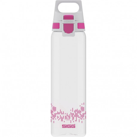SIGG drinking bottle Total Clear One MyPlanet "Berry" 0.75L (transparent/berry, one-hand closure ONE