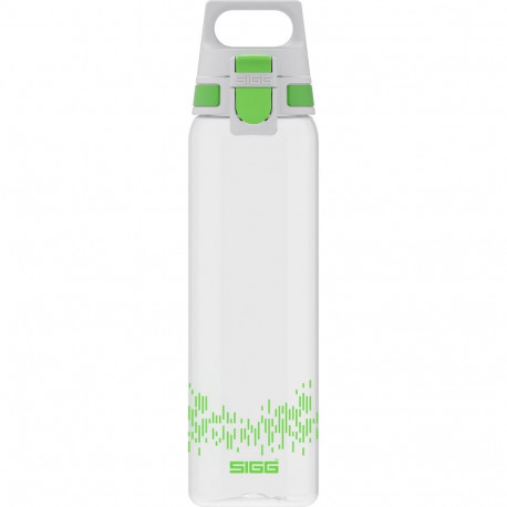 SIGG drinking bottle Total Clear One MyPlanet "Green" 0.75L (transparent/light green, one-hand closu
