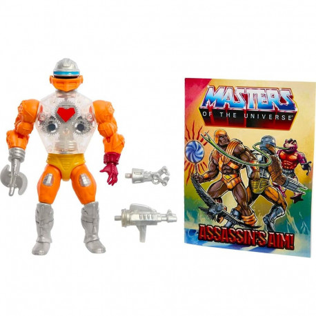 Mattel Masters of the Universe Origins Action Figure Mini Comic Roboto, Toy Figure (14 cm)