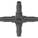 GARDENA Micro-Drip-System cross piece 4.6mm (3/16"), connection (dark grey, 10 pieces, model 2023)