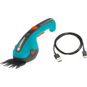 GARDENA Cordless Grass Shears ClassicCut Li, 3.6V (turquoise/black, Li-Ion battery 2.5Ah)
