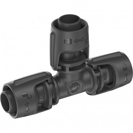 Gardena Micro-Drip-System T-piece 13mm (1/2), connection (dark grey, 2 pieces, model 2023)