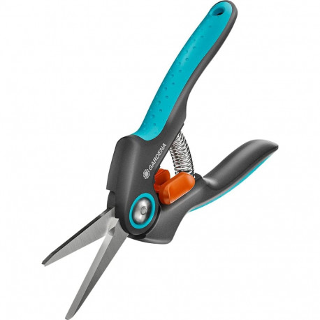 Gardena Secateurs FreshCut (grey/turquoise, herb and flower scissors)