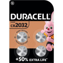 Duracell CR2032 lithium button cell 3V battery (4 pieces, CR2032)
