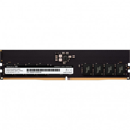 Team Group DDR5 16GB - 4800 - CL - 40 - Single-Kit - DIMM -TED516G4800C4001, Elite, XMP, black