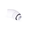 Alphacool icicle angle adapter 45 rotatable G1/4 male to G1/4 female - white, connections (white)