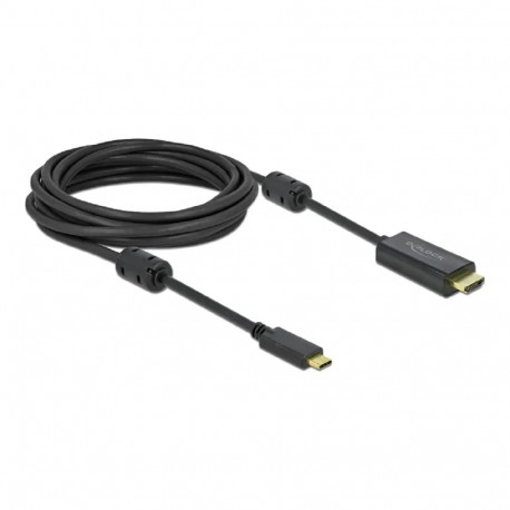 USB Adapterkabel, USB-C Stecker > HDMI 4K Stecker (schwarz, 5 Meter, Aktivkabel)