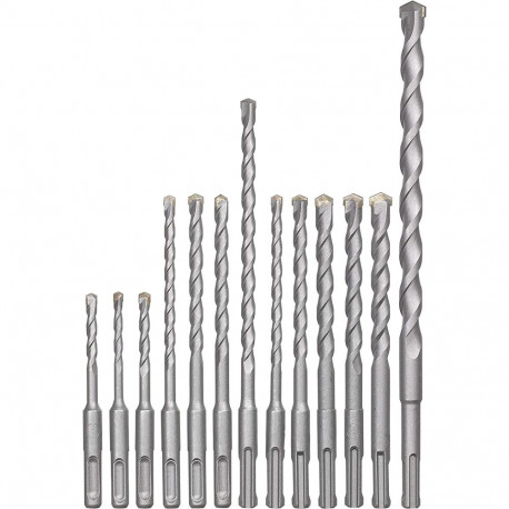 Vasarpuuride komplekt SDS-plus 5–14mm 12-osaline kohvriga