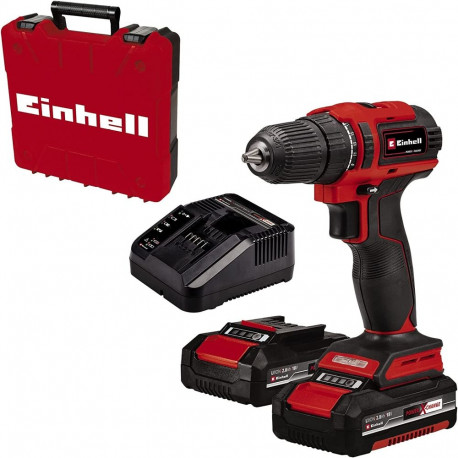 Power X-Change Akku-Bohrschrauber TE-CD 18/40 Li BL, 18Volt (rot/schwarz, 2x Li-Ion-Akku 2,0Ah, im K