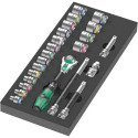 Wera 9721 foam tray 8000 B Zyklop ratchet 3/8" set 1, 23 pieces, tool set (black/grey, ratchet and s Wera 9721 foam tray 8000 B Zyklop ratchet 3/8" set 1, 23 pieces, tool set (black/grey, ratchet and s