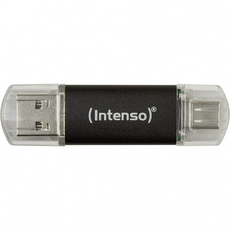 Intenso Twist Line 128 GB, USB stick (anthracite/transparent, USB-A 3.2 Gen 1, USB-C 3.2 Gen 1)