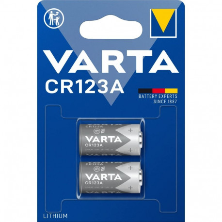 Varta LITHIUM Cylindrical CR123A, battery (2 pieces, CR123A)