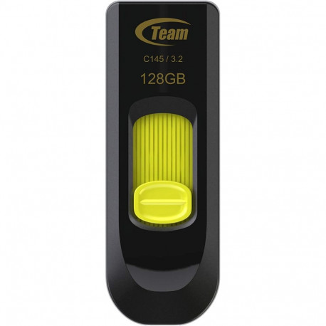 Team Group C145 128GB USB Stick (black/Yellow USB-A 3.2 Gen 1)