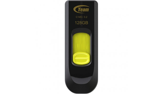 Team Group C145 128GB USB Stick (black/Yellow USB-A 3.2 Gen 1)