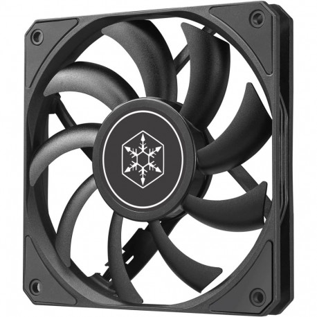 SilvStone ventilaator SST-AS120B 120mm, must/läbipaistev