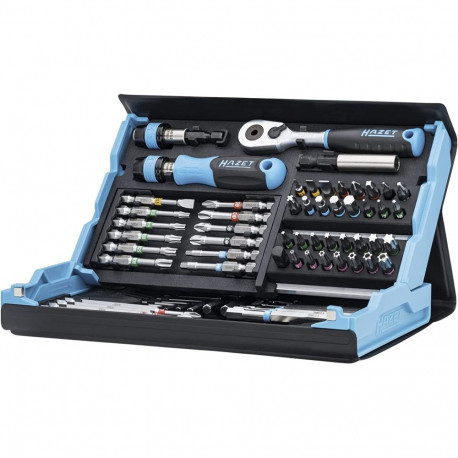 SmartCase Bit-Satz 2200SC-31, 73-teilig (schwarz/blau, 1/4", mit Umschaltknarre)