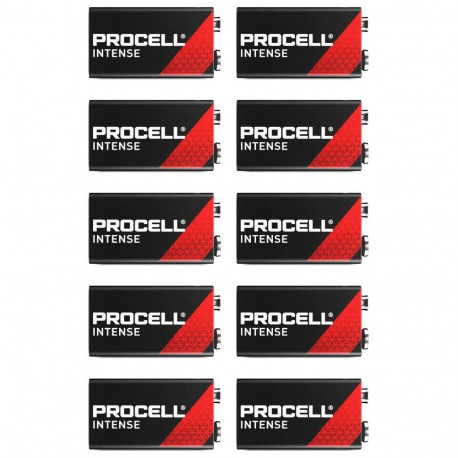 Procell Alkaline Intense Power 9V (10 Stück, E-Block (9-Volt-Block))