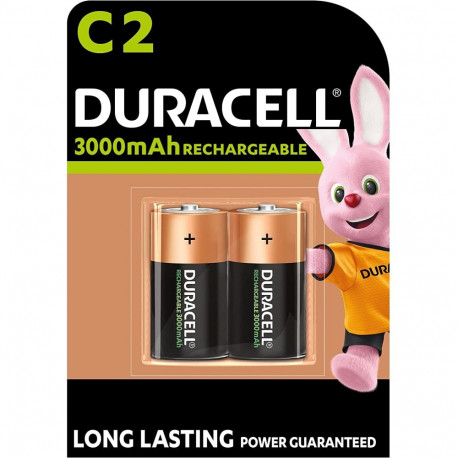 Duracell NiMH C HR14 2er, battery (2 pieces, C (Baby))