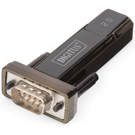 USB 2.0 adapter USB-A > RS232, sisaldab 80cm pikenduskaablit, must