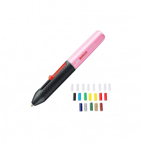 Bosch Cordless hot glue stick Gluey Cupcake Pink, hot glue gun (pink/black, incl. 20 glue sticks)