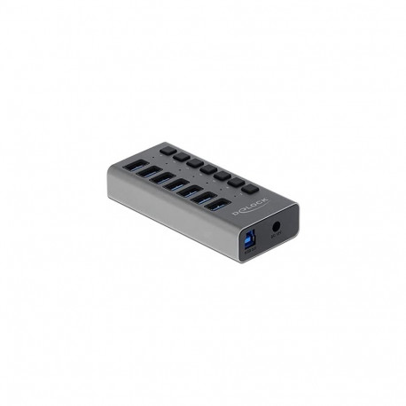 Delock External SS USB Hub 7Ports + Switch - 63669
