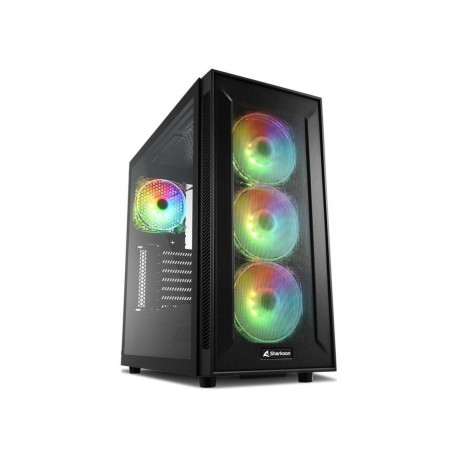 TG6M RGB (schwarz, Seitenteil aus gehärtetem Glas)