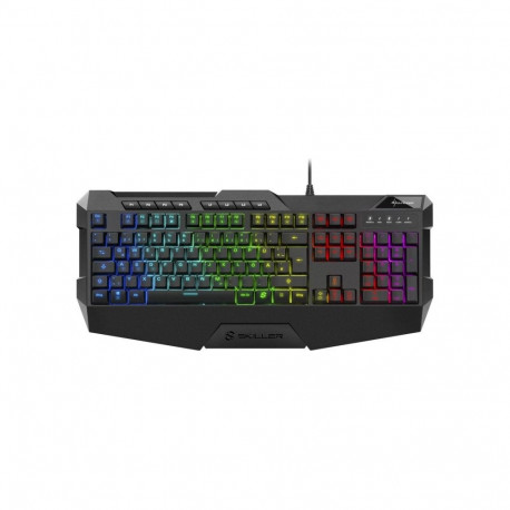 SKILLER klaviatuur SGK4 DE-Layout Rubberdome, must